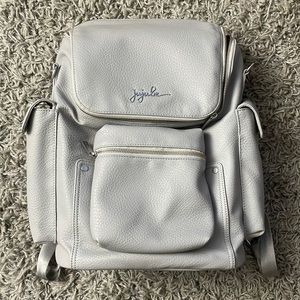 Jujube Forever Backpack Faux Gray Leather